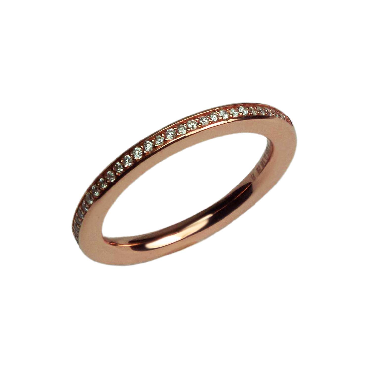 Brillantring Roségold 585/000 mit 31 Diamanten