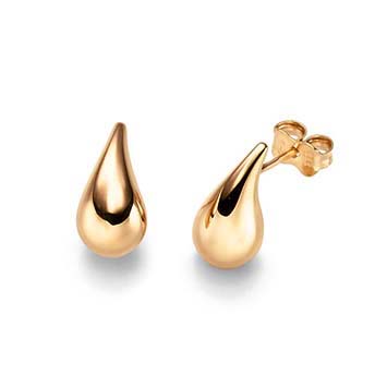 Ohrstecker in Tropfenform Roségold 585/000