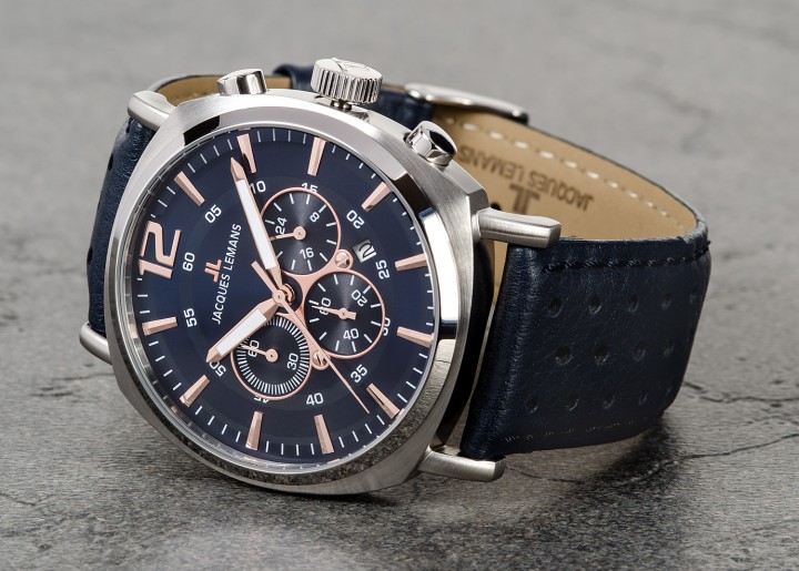 Jacques Lemans Herrenuhr Chronograph Lugano