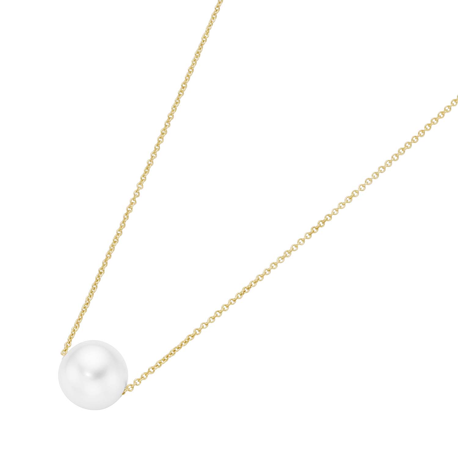 32647 Halskette Gelbgold 375/000 mit Perle