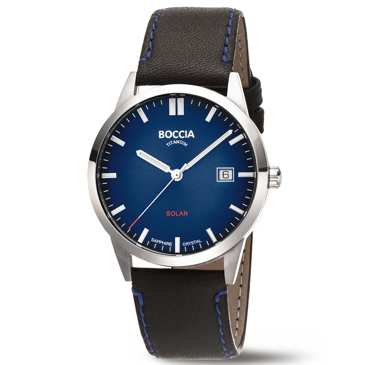 Boccia nickelfreie Herrenuhr Solar