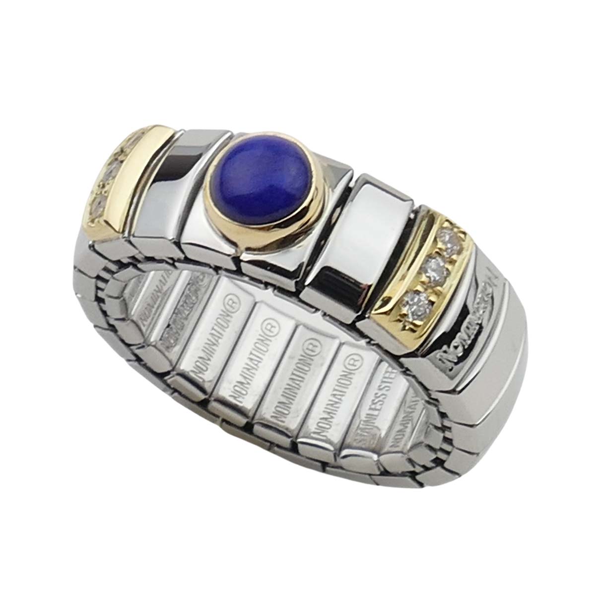 Nomination Stretchring mit Lapislazuli Edelstahl Gold 750/000 Nomination Stretchring mit Lapislazuli Edelstahl Gold 750/000