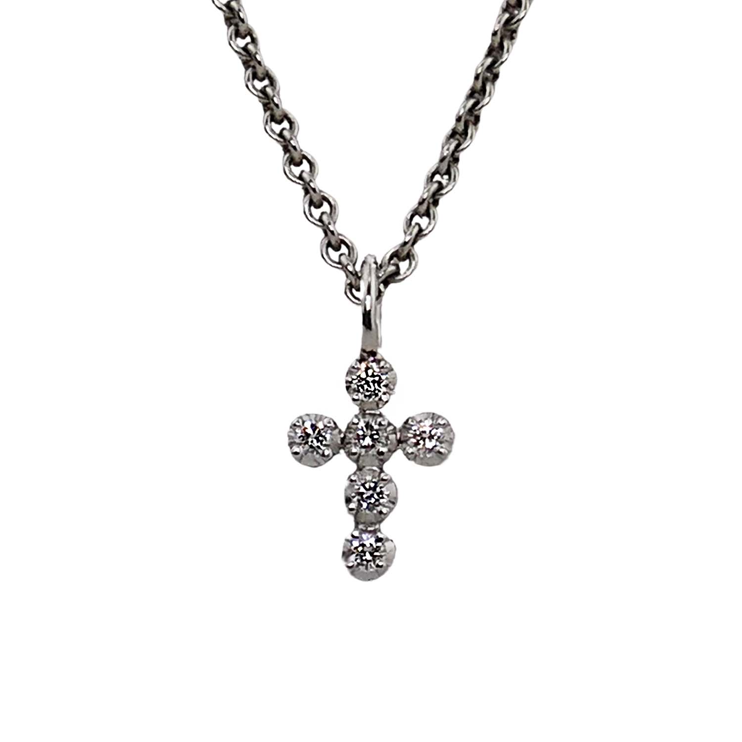 32785-5 Brillantkreuz Weißgold 585/000 Kreuz mit Brillanten 0,16 ct.