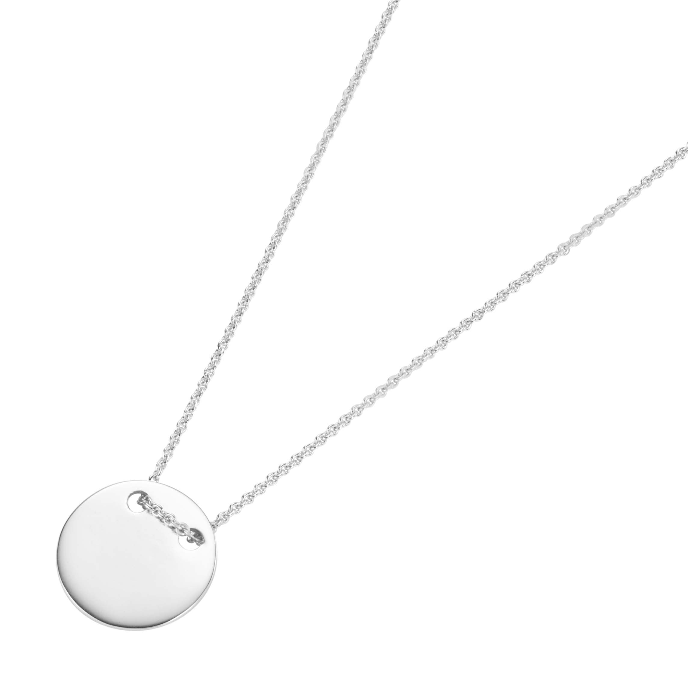 Silver D-Line Kette mit Plättchen personalisierbar