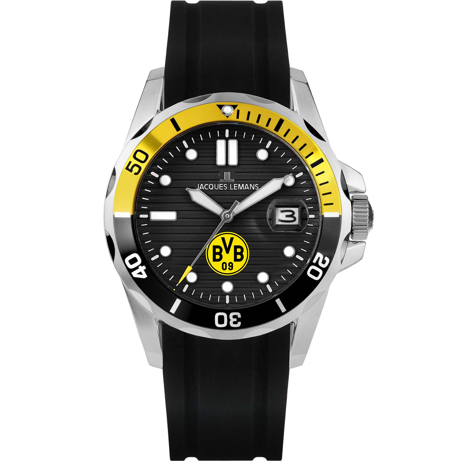 Jacques Lemans Herrenuhr Borussia Dortmund BVB-07