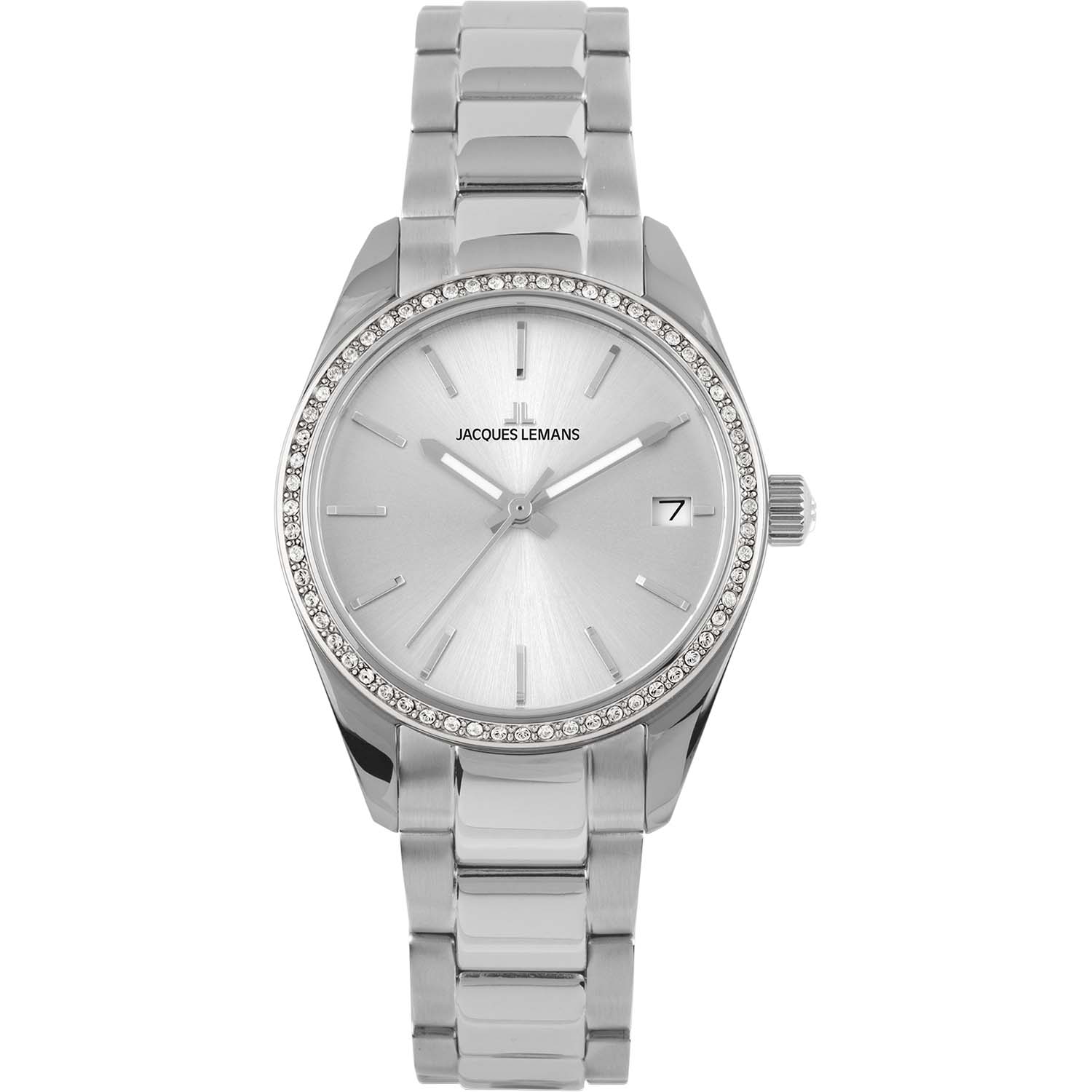 Jacques Lemans Damenuhr Derby mit Swarovski-Kristallen