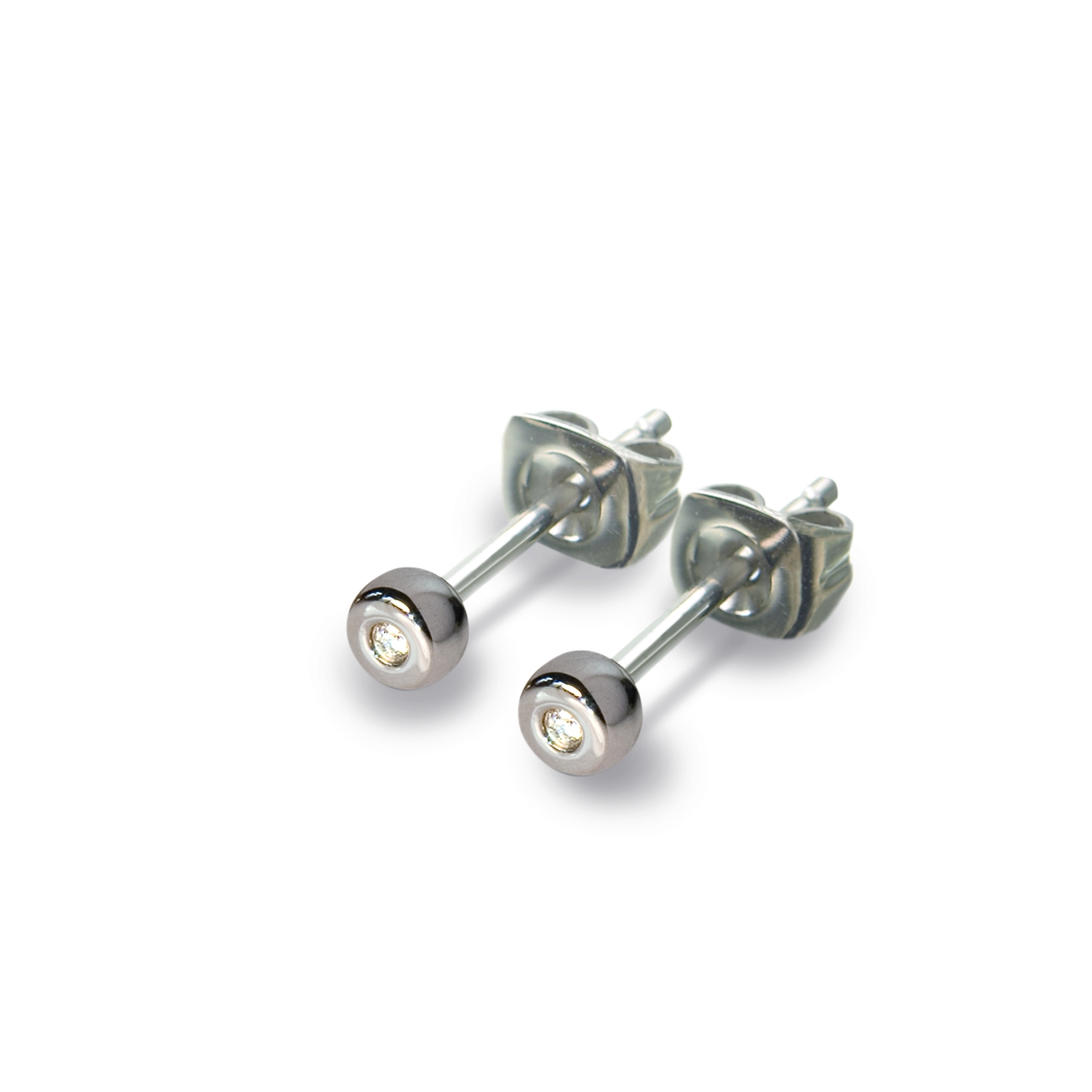 Boccia Diamantohrstecker Titan