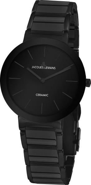 Reduzierte Jacques Lemans Damenuhr Keramik Quartz