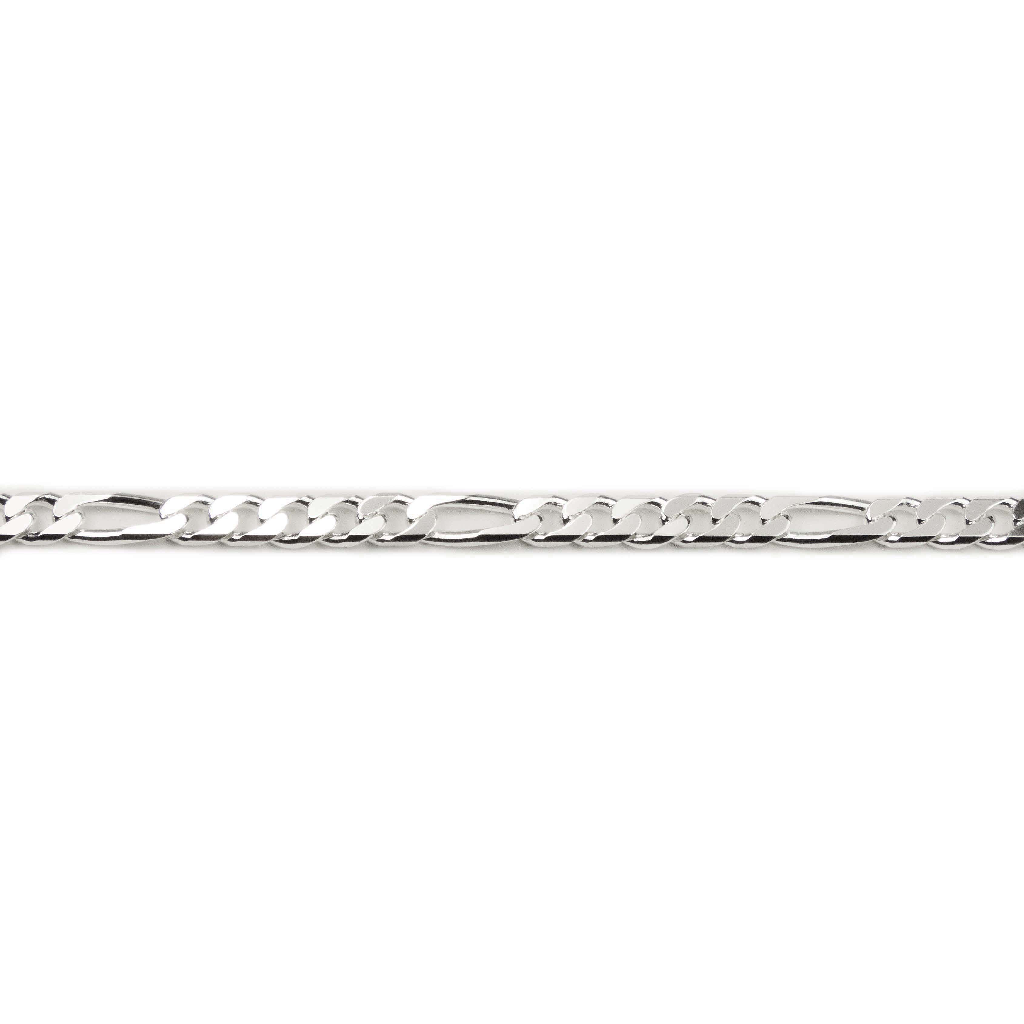 Halskette Sterlingsilber Figaro 4,4 mm