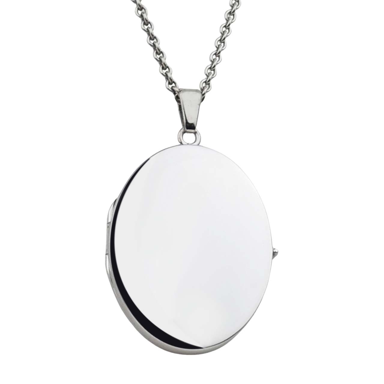 Medaillon aus rhodiniertem Silber