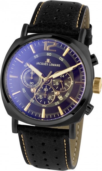 1-1645O-1 Jacques Lemans Herrenuhr Chronograph Lugano
