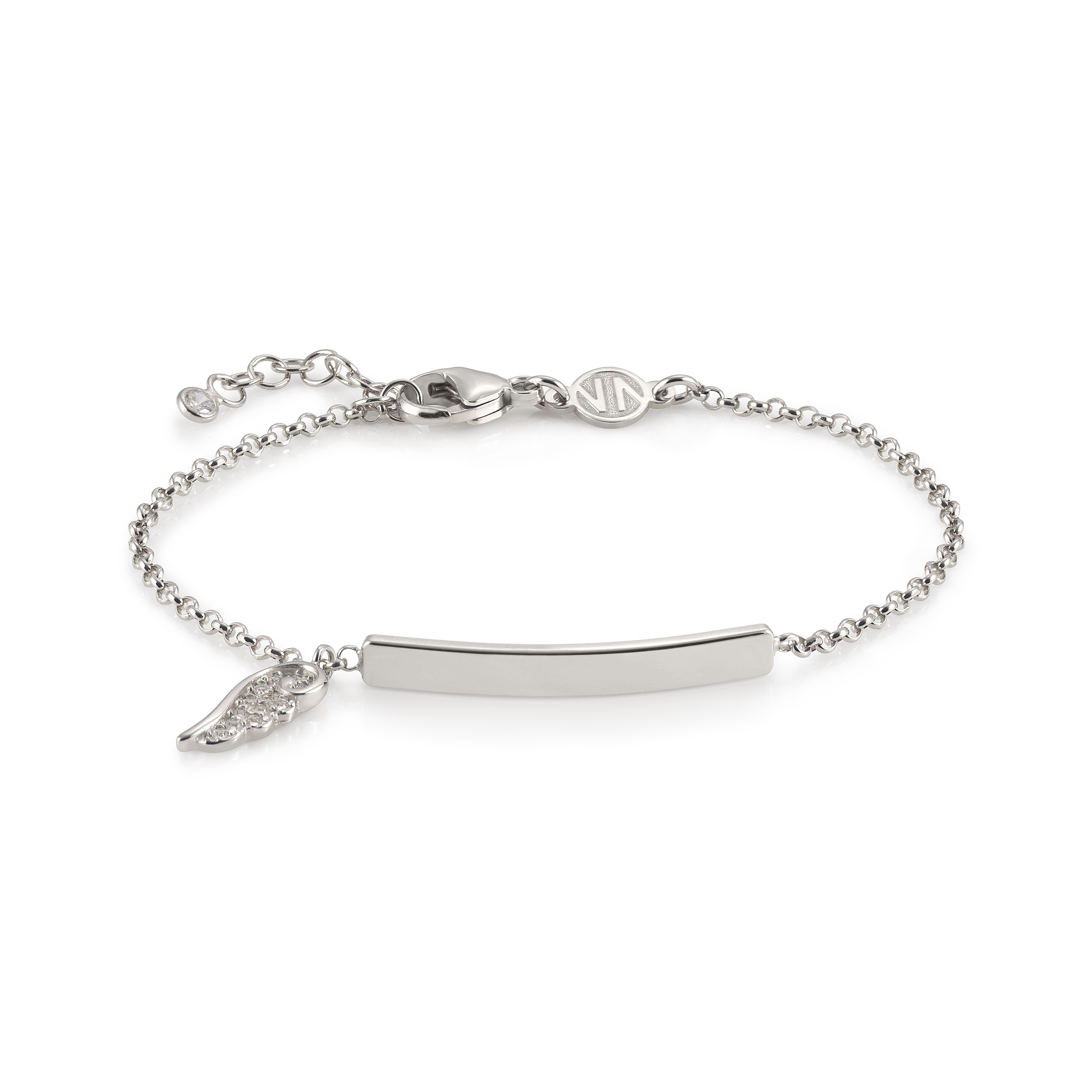 145358_010-01 Nomination-Armband Sterlingsilber mit Engelsflügel