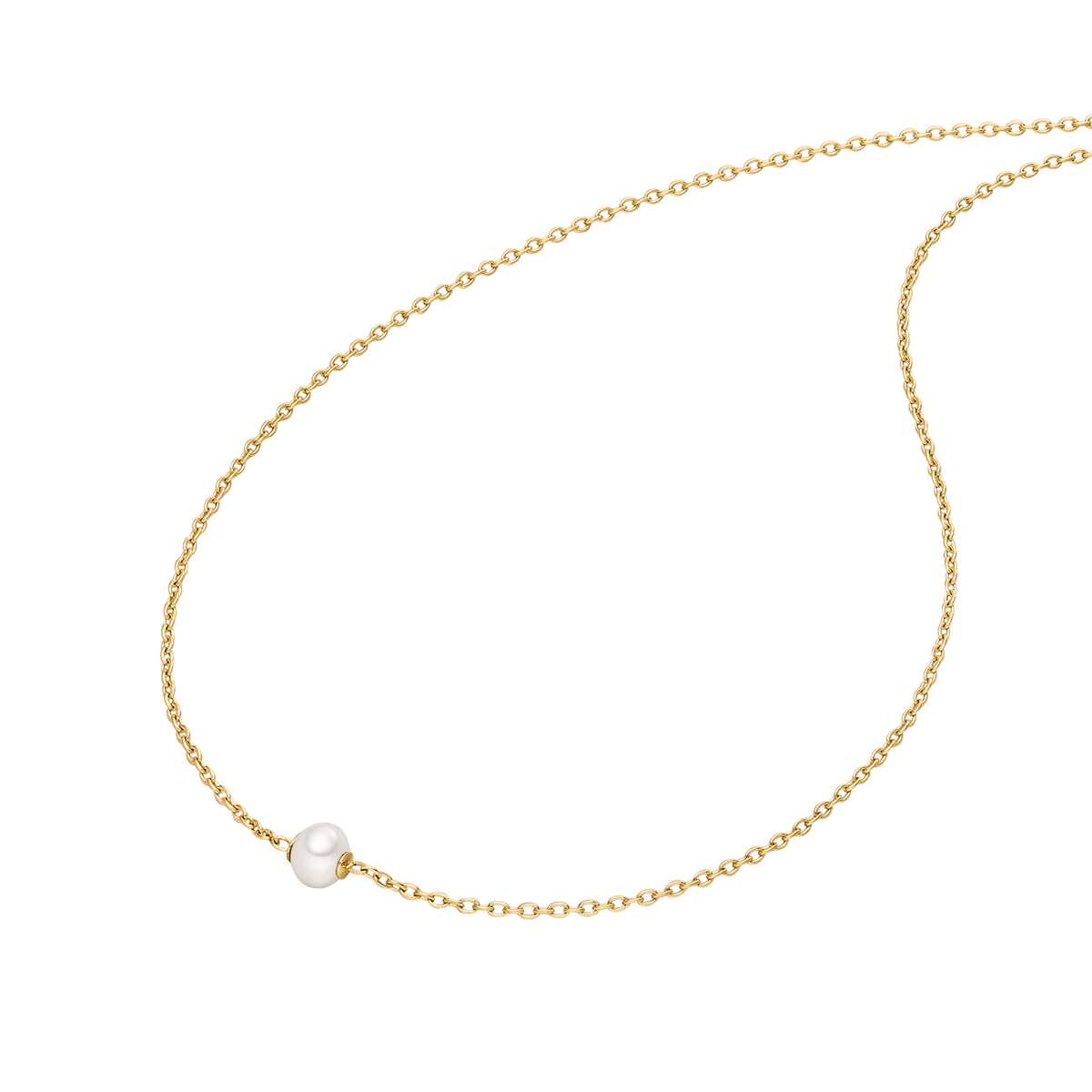 Boccia Halskette Titan mit Perle