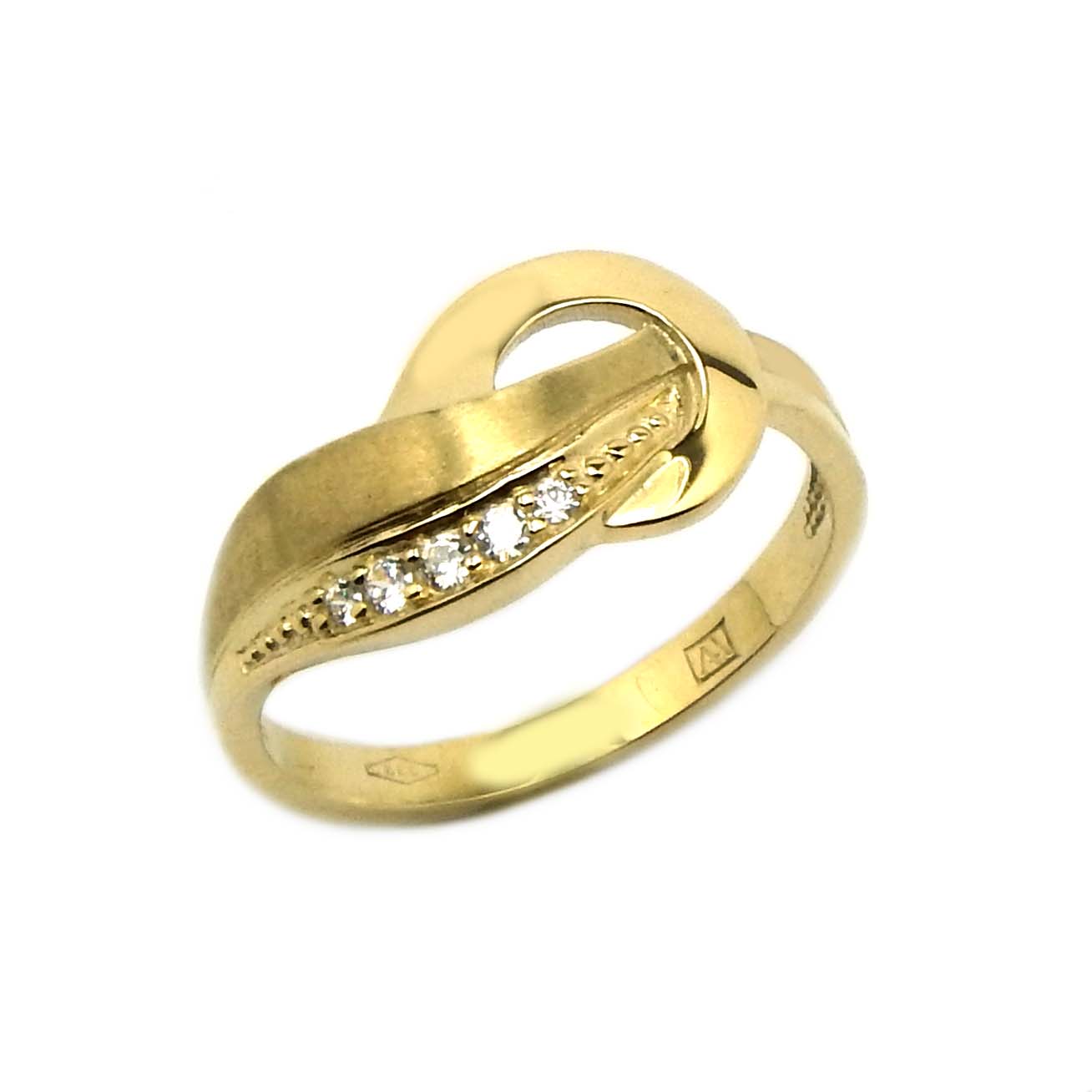 Damenring Gelbgold 333/000 mit Zirkonia