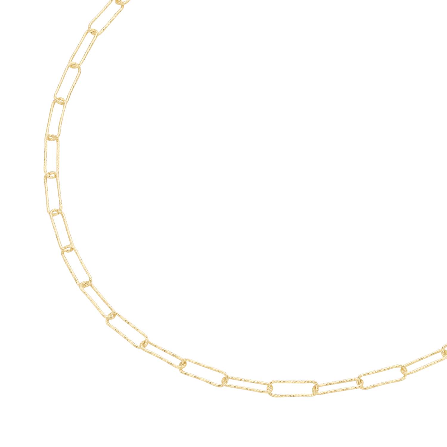 33219 Silver D-Line Kette Paperclip Sterlingsilber vergoldet