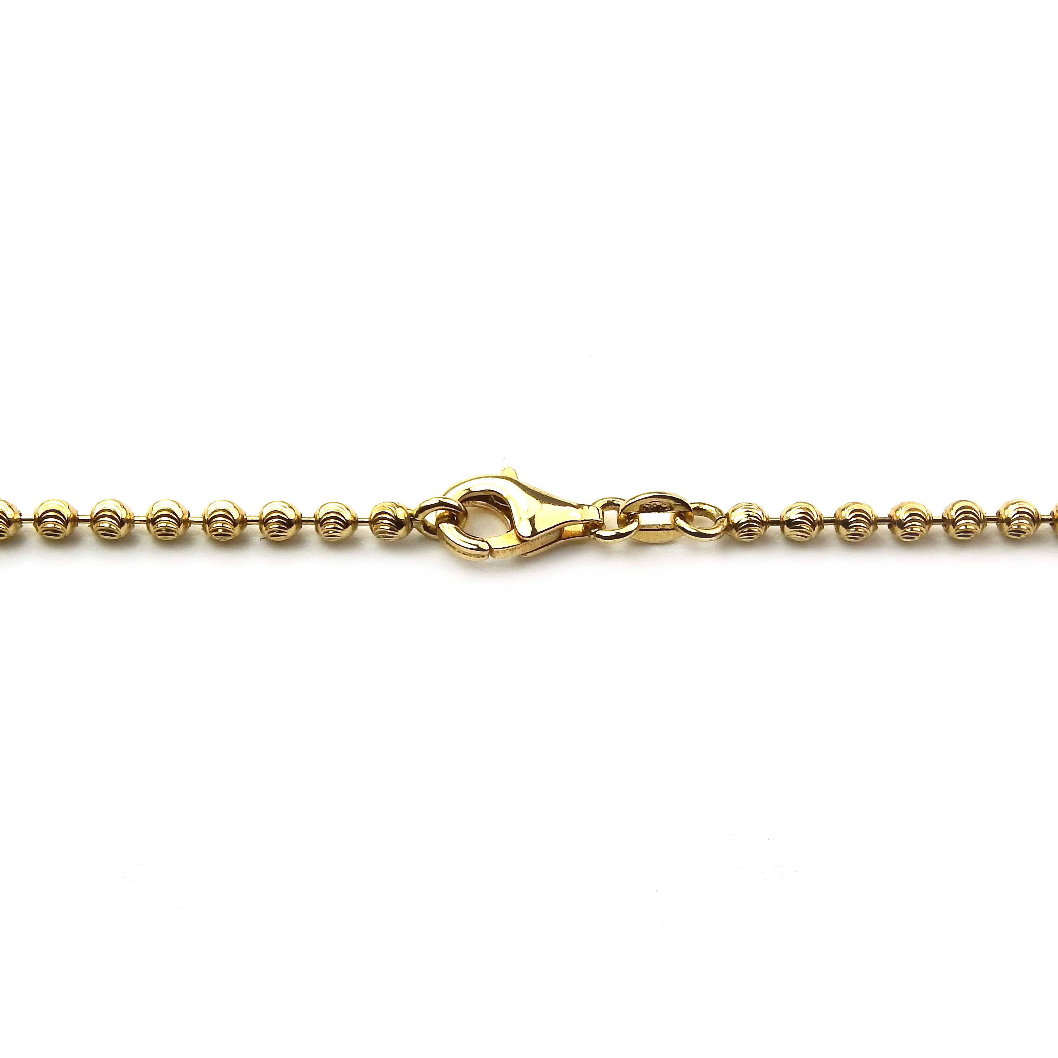 Halskette Gold 585/000 Glitzeroptik Kette Damen