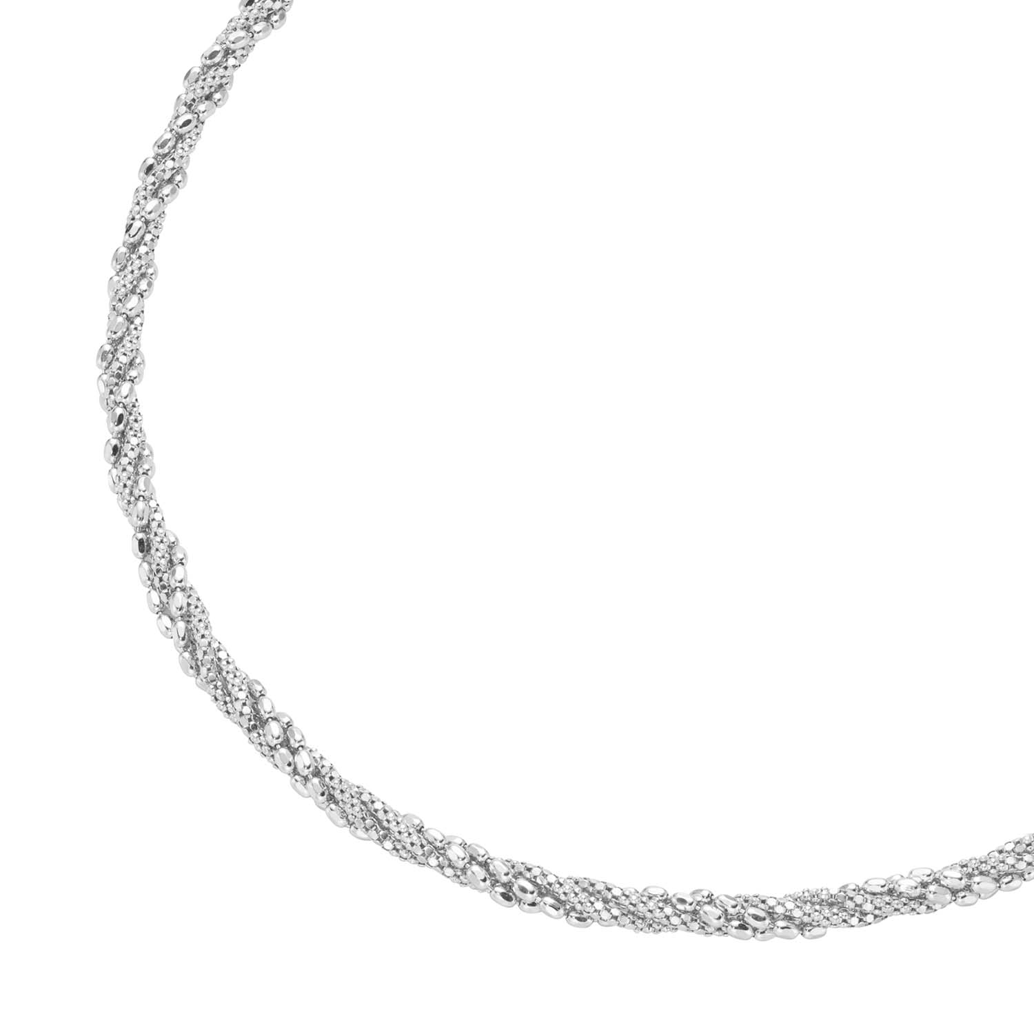 32684 Silver D-Line Kordelkette Silber