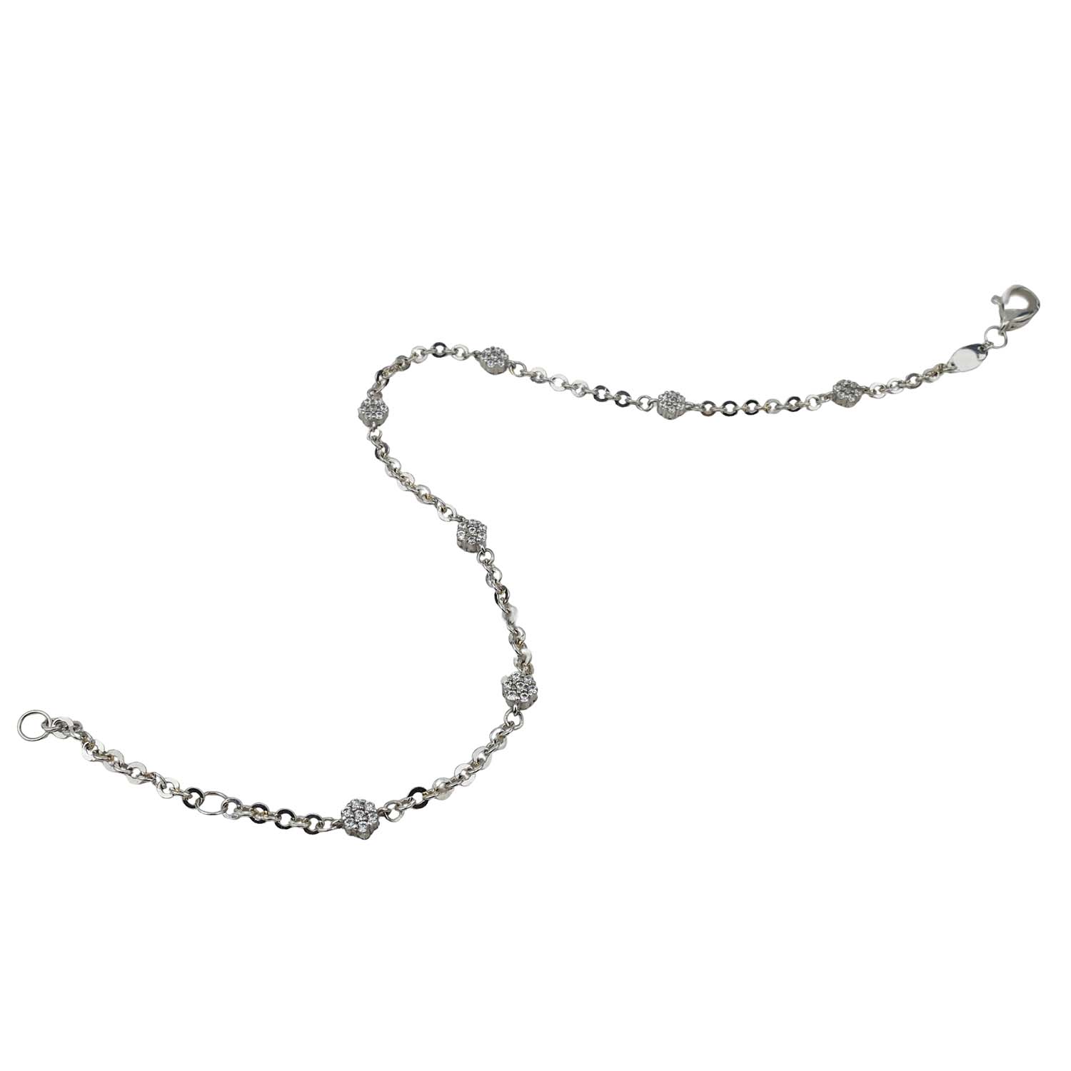 Armband Weißgold 333/000 mit Zirkonia