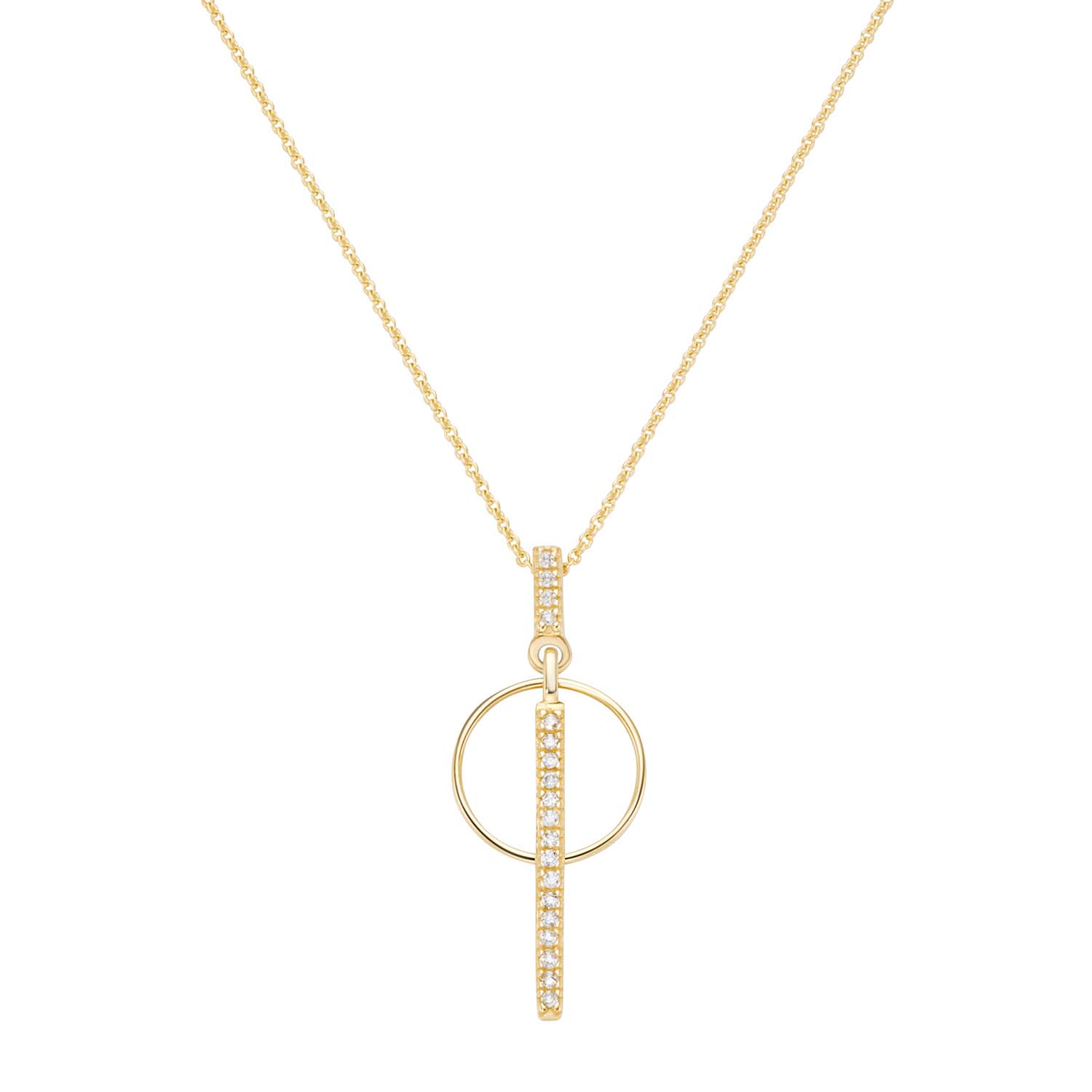 Collier mit Brillanten Gelbgold 585/000