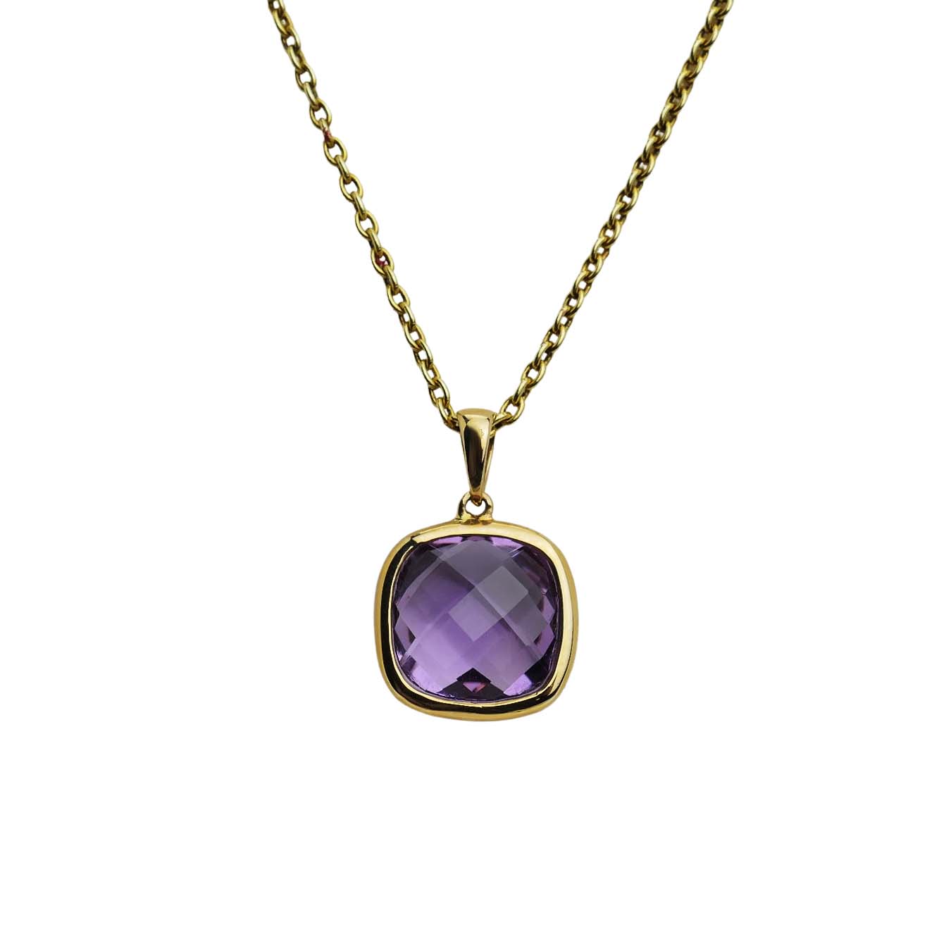 Amethystanhänger Gelbgold 585/000