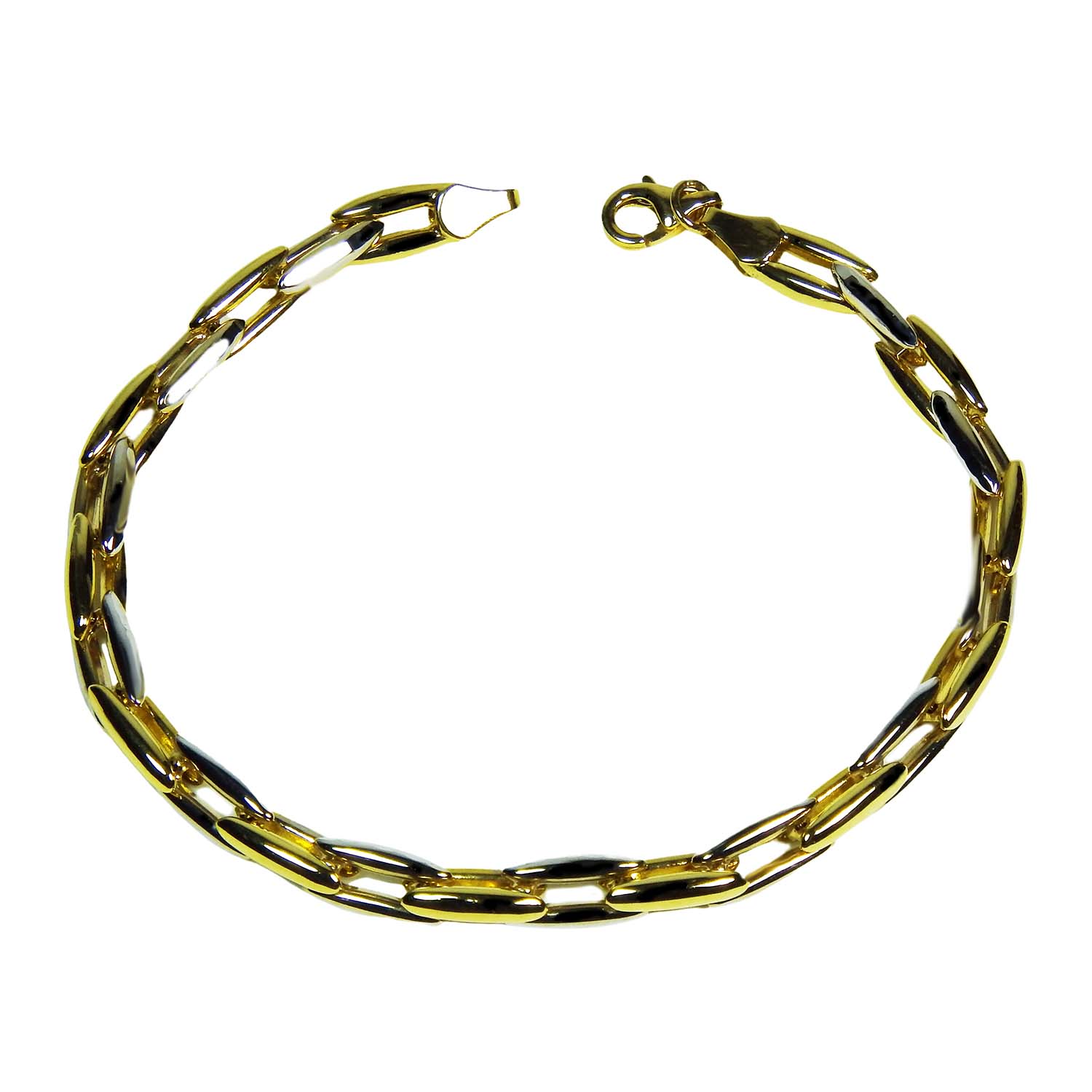 Armband Gelbgold und Weißgold 585/000 in Bicolor-Optik