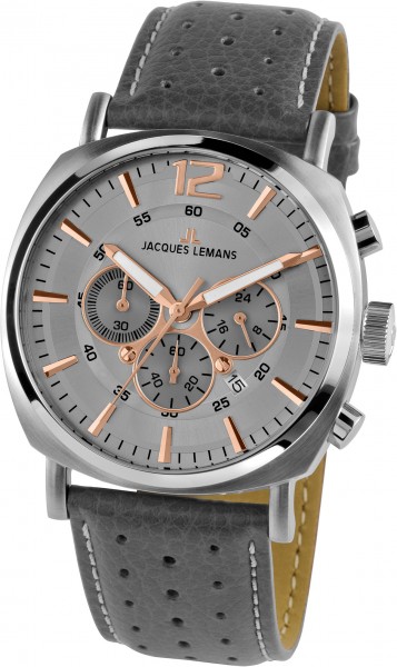 Jacques Lemans Herrenuhr Chronograph Lugano Herrenarmbanduhr