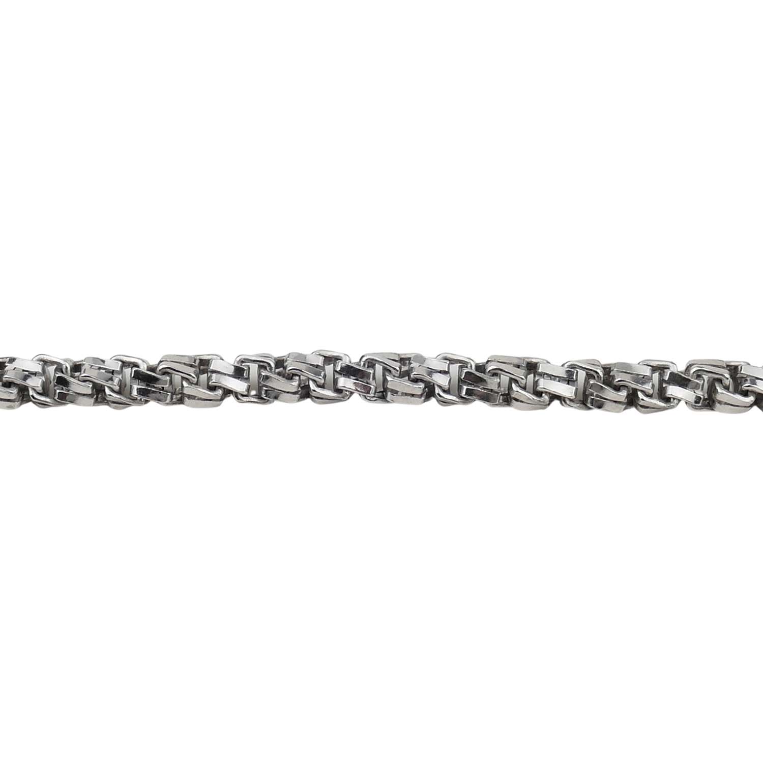 Massives Armband aus rhodiniertem Sterlingsilber Massives Armband aus rhodiniertem Sterlingsilber