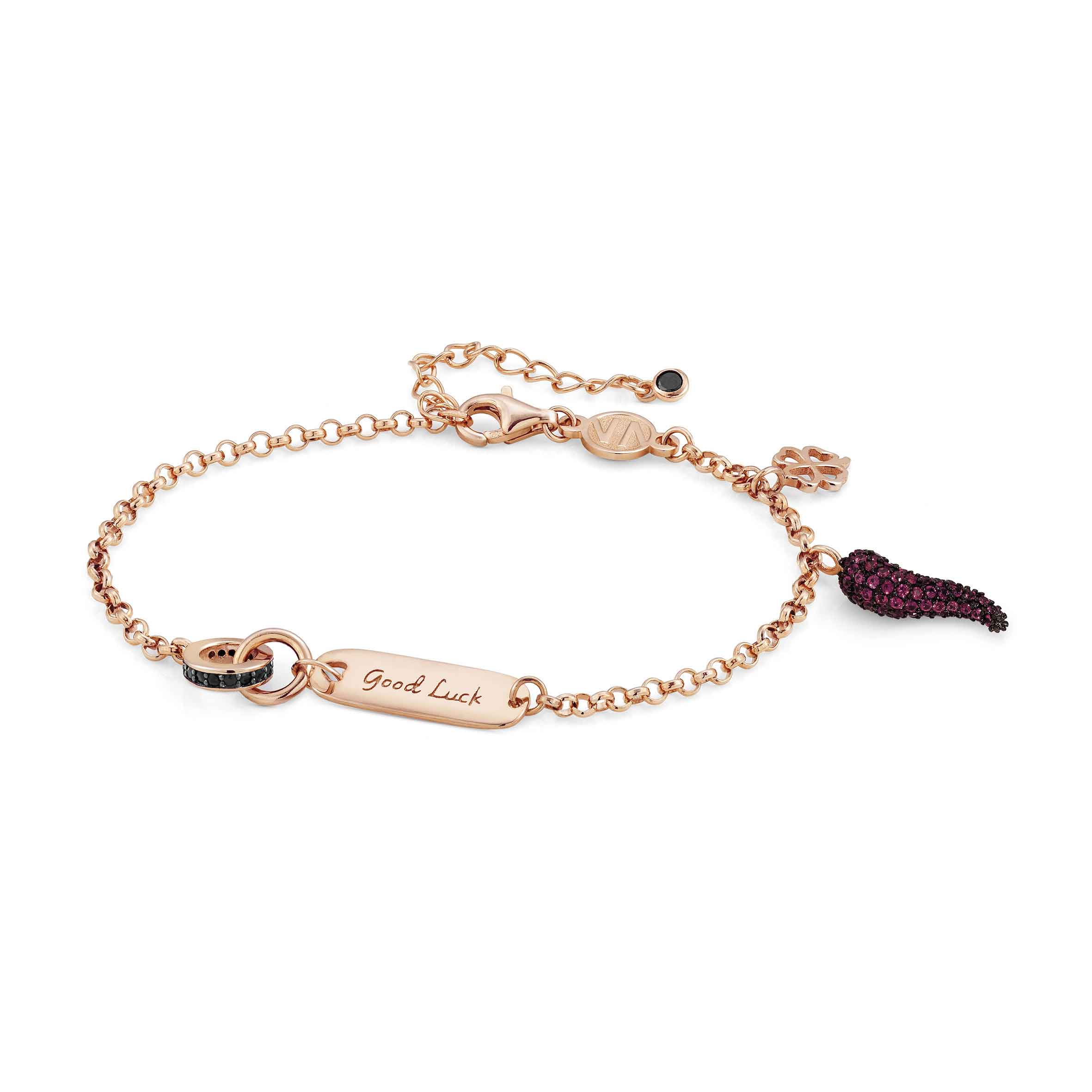 147901_049-01 Nomination-Armband Viel Glück Sterlingsilber rosé