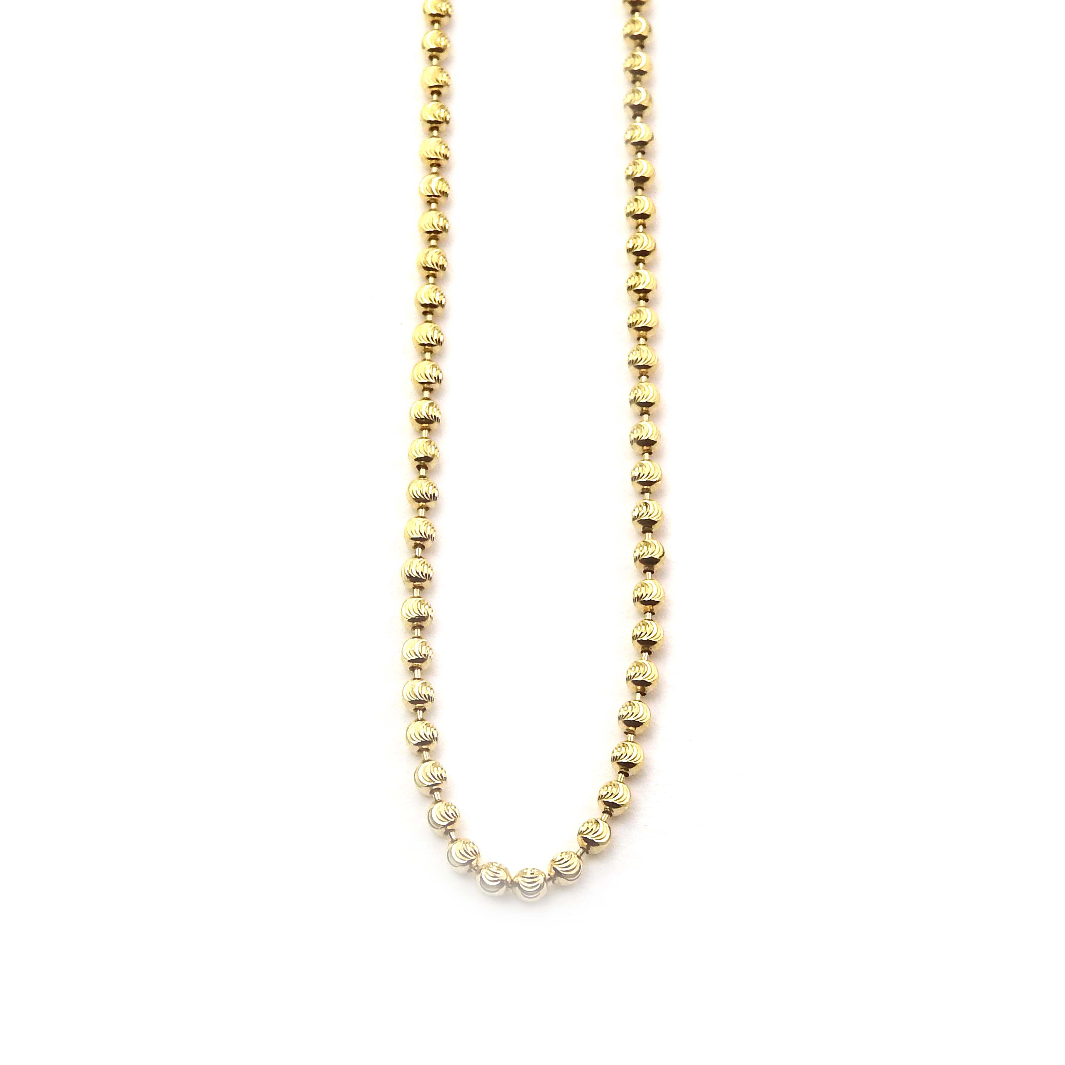 Halskette Gold 585/000 Glitzeroptik Kette Damen