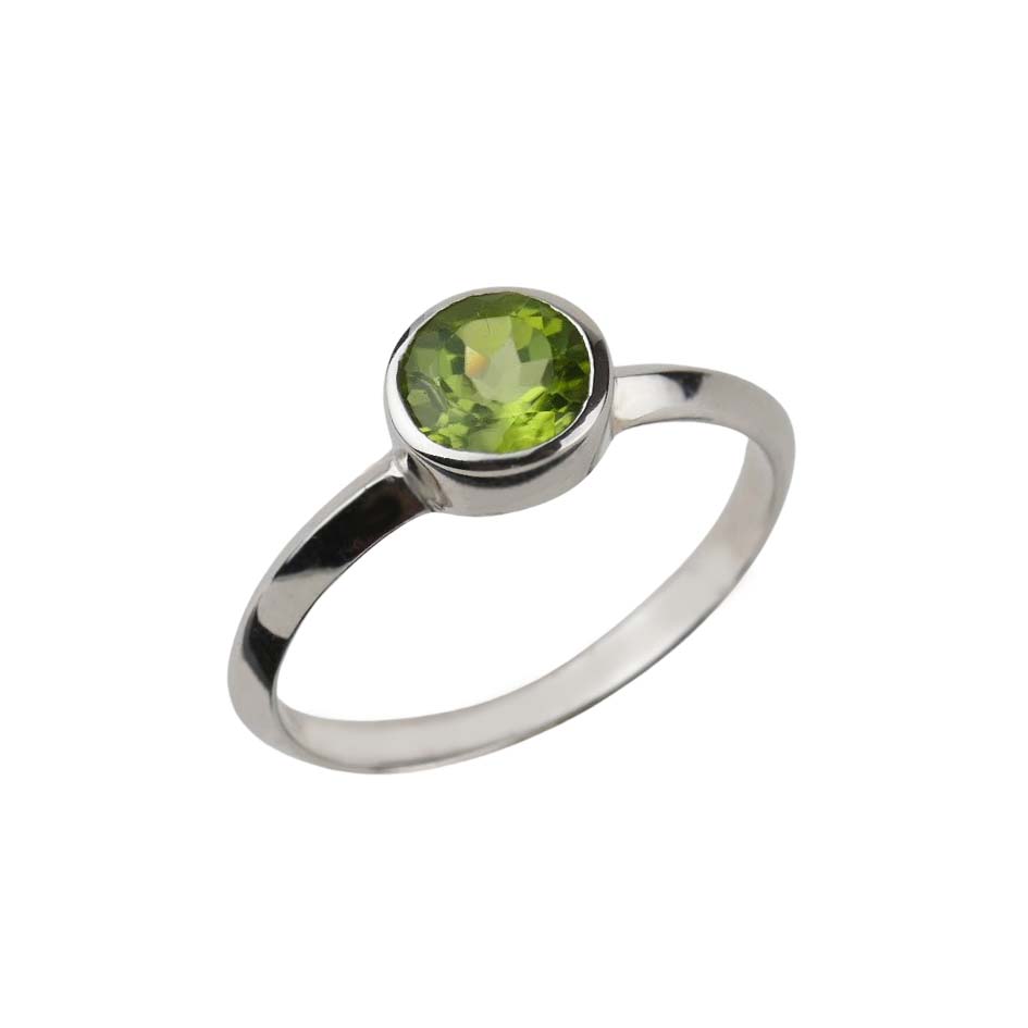 Damenring Sterlingsilber mit Peridot