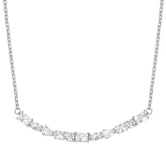 Nomination Halskette Silber mit Zirkonia