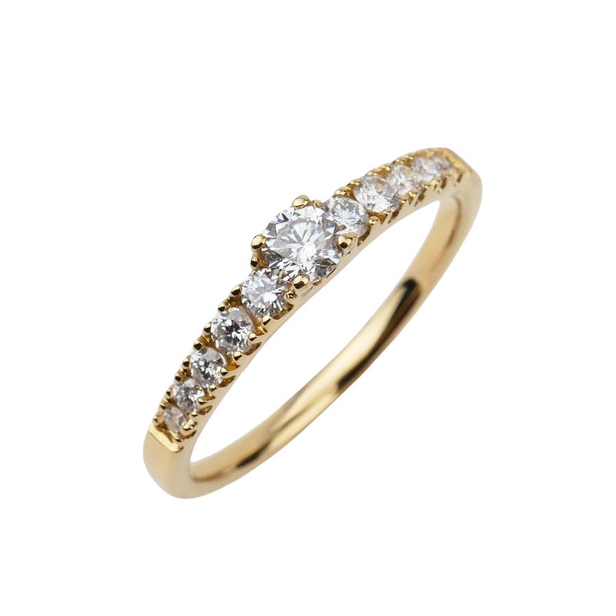 Verlobungsring Gelbgold 750/000 mit Brillanten Verlobungsring Gelbgold 750/000 mit Brillanten
