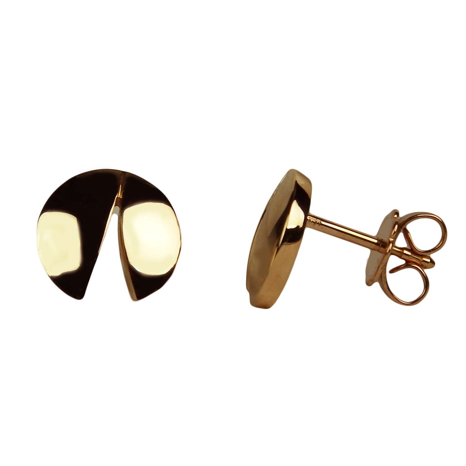 31377-1 Ohrstecker Roségold 750/000 Kreisform Handarbeit kreisförmige Ohrringe