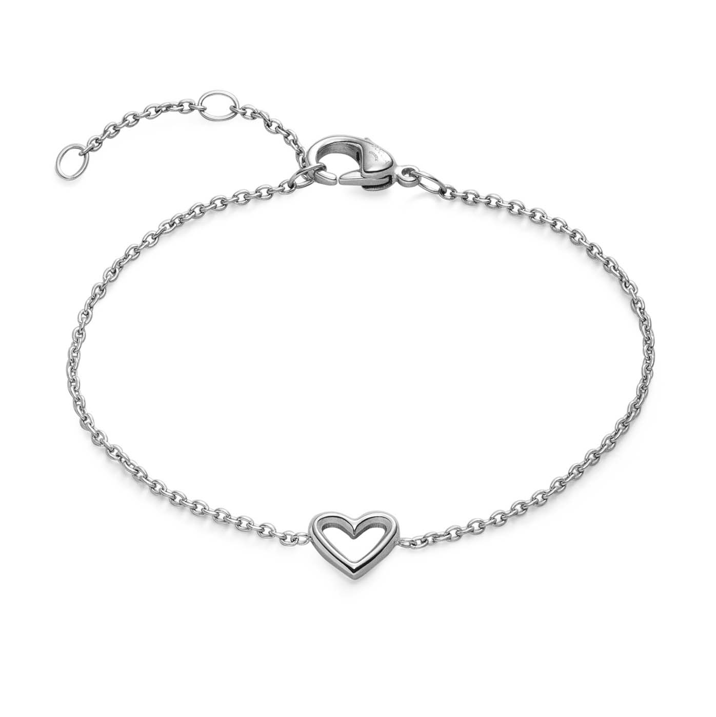Boccia nickelfreies Titanarmband mit Herzchen