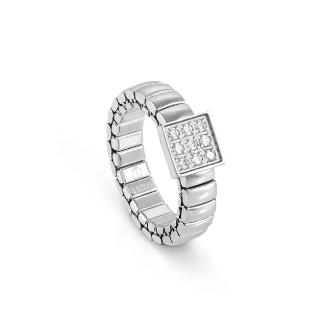 Nomination Stretchring Edelstahl mit Zirkonia Nomination Stretchring Edelstahl mit Zirkonia