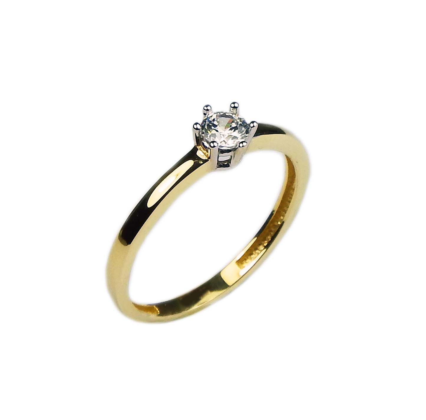 30656Xy8fxEi8SLOxn Verlobungsring Gold bicolor 333/000 mit Zirkonia