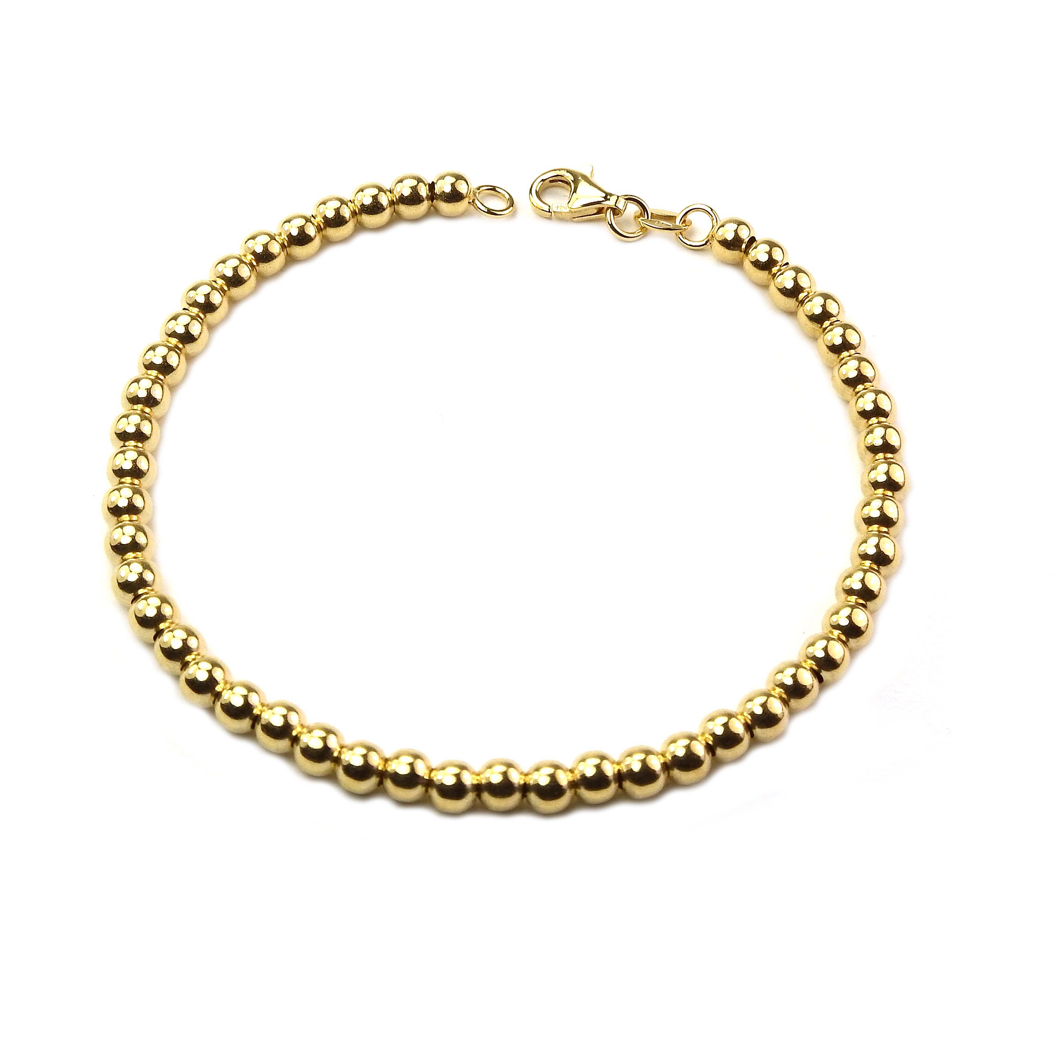 75506-1958ea58220c1e0 Damenarmband Gelbgold 585/000 Kugelmuster