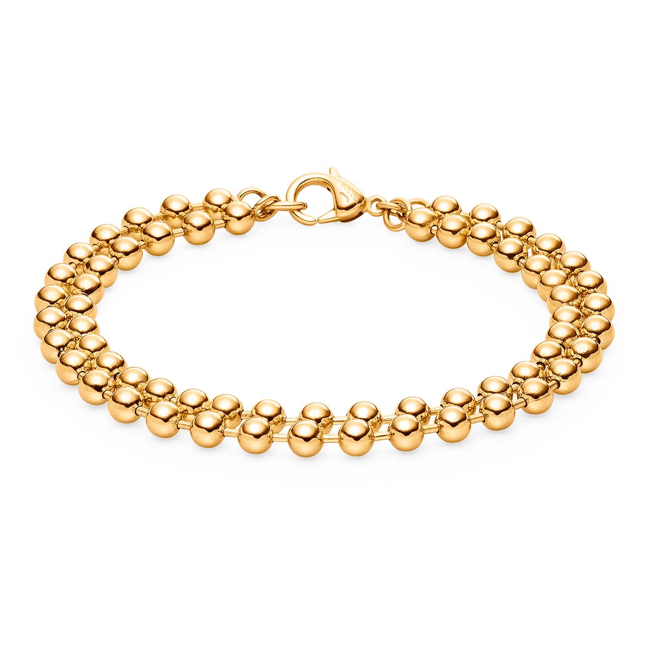 Boccia Armband Titan goldplattiert