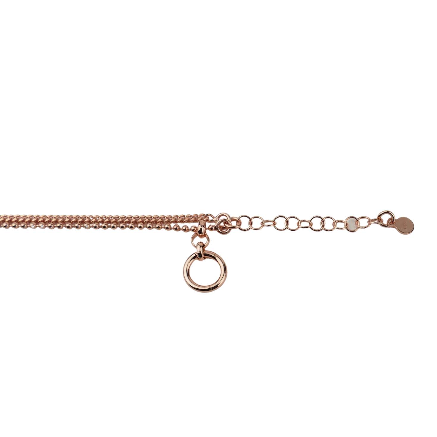 33656 Doppelreihiges Armband rosé vergoldet