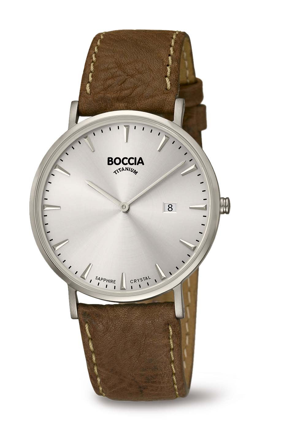 Nickelfreie Boccia Herrenuhr Quartz Reintitan