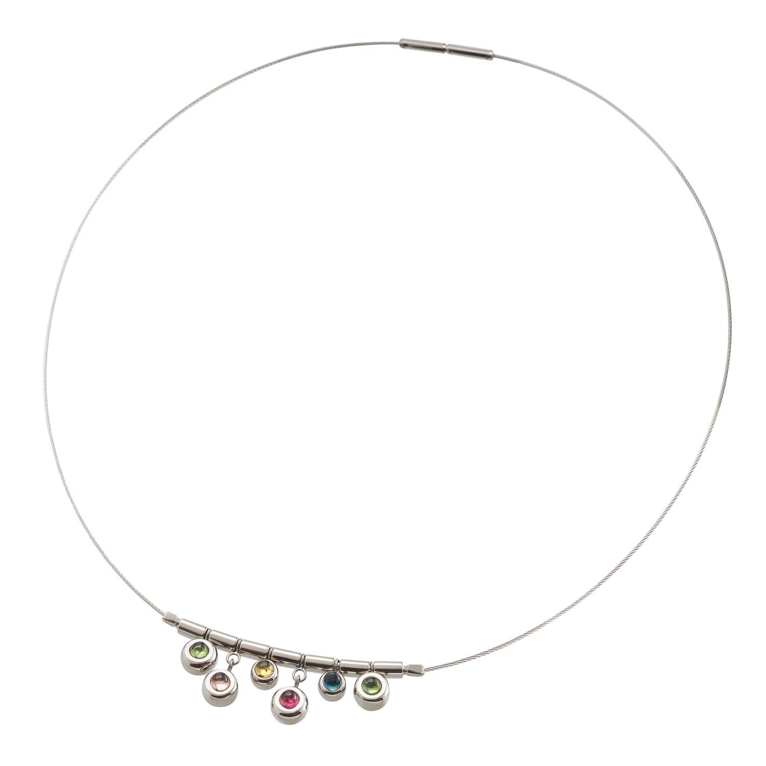Boccia Collier Titan mit Turmalinen