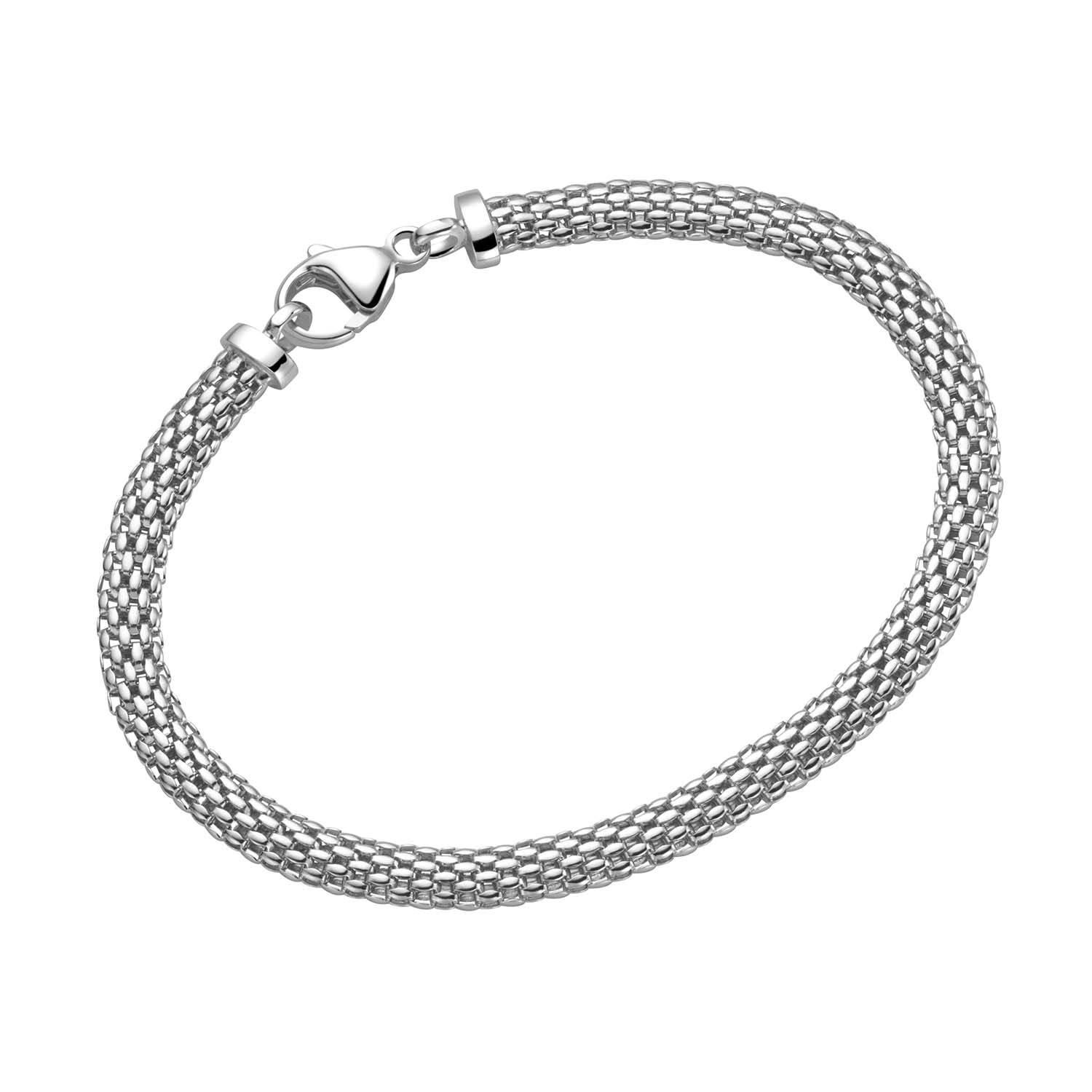 Silver D-Line Armband Silber Mesh-Optik