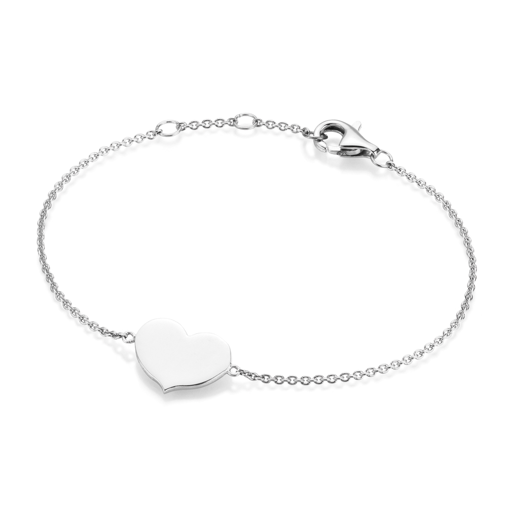 Silver D-Line Silberarmband mit Herz Sterlingsilber