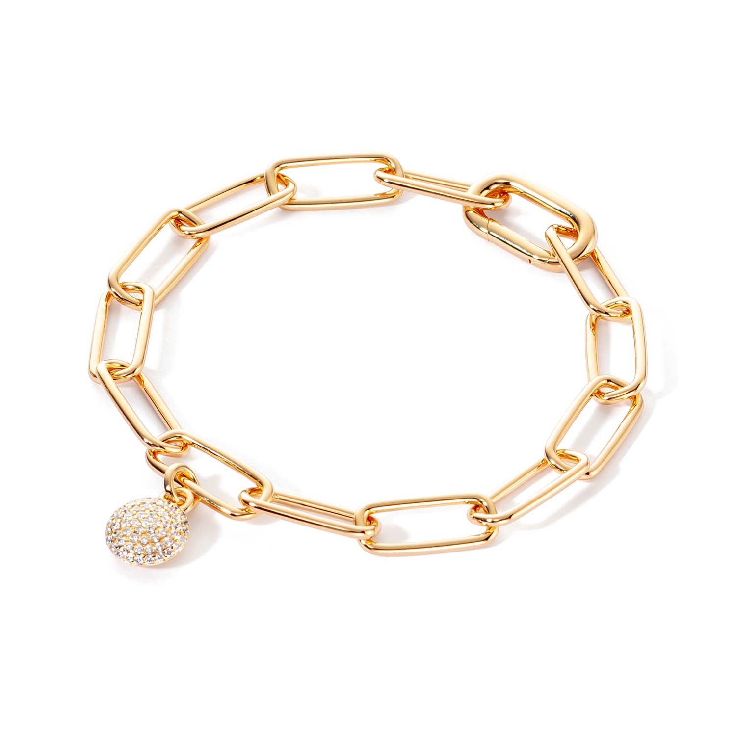 Ratius Armband mit Anhänger Silber goldplattiert