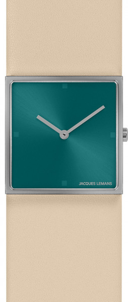 Jacques Lemans Damenuhr Design Collection Edelstahl mit Lederband