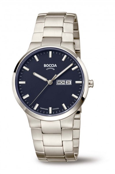 Boccia Herrenuhr Quartz Titan mit Saphirglas