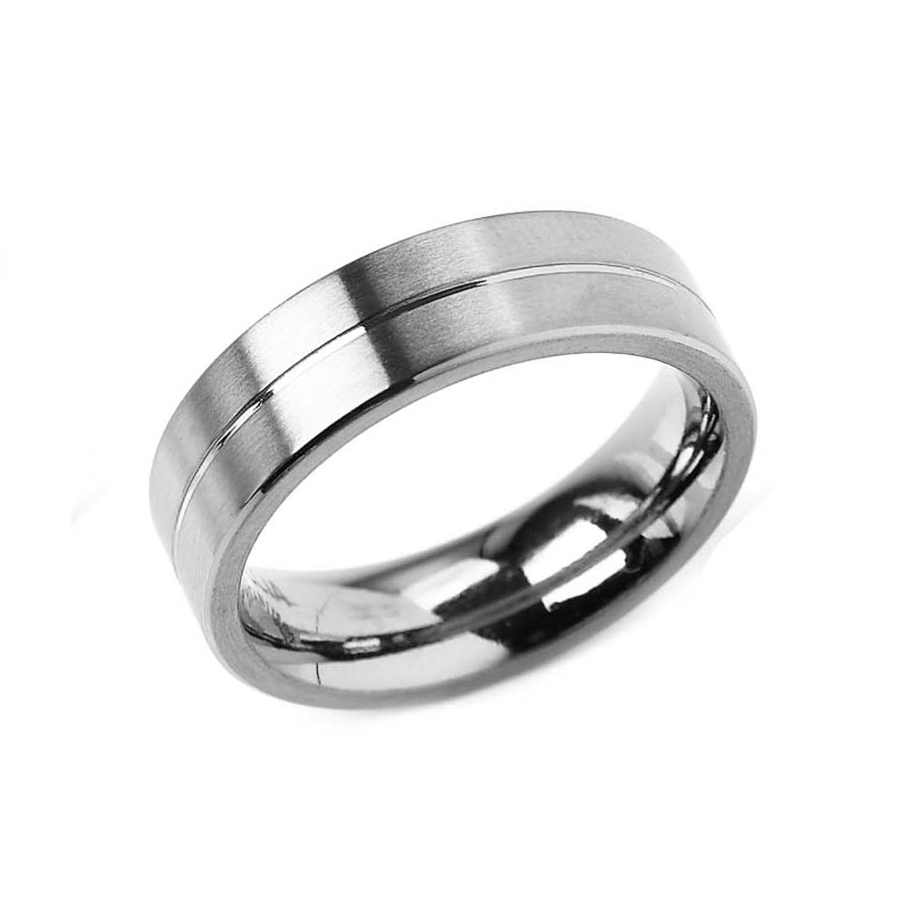 Nickelfreier Boccia Ring Titan unisex Partnerring Trauring