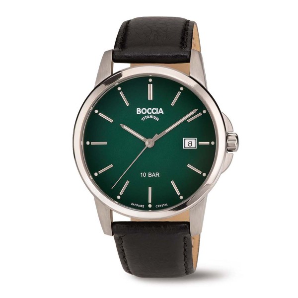 Boccia nickelfreie Herrenuhr Quartz Titan mit Saphirglas 10 bar